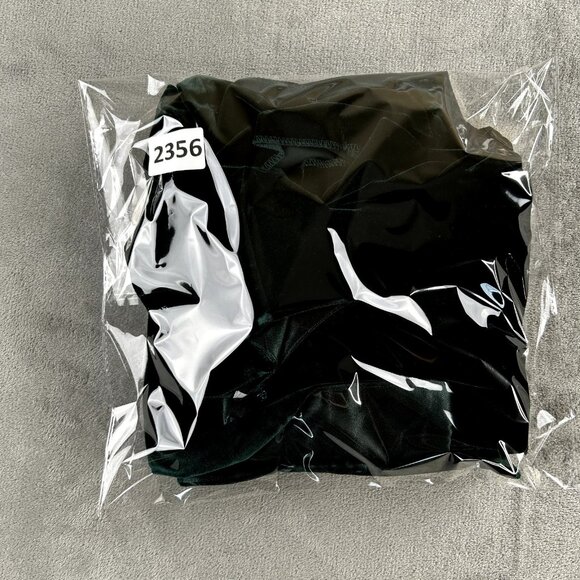 Vintage R&M Richards by Karen Kwong Green Velvet Long Tunic Top M/L Victorian - Picture 8 of 8